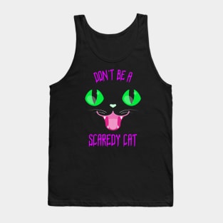 Halloween Funny Cat Meme Tank Top